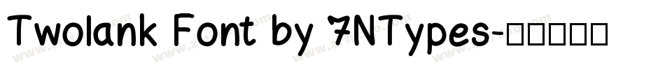 Twolank Font by 7NTypes字体转换